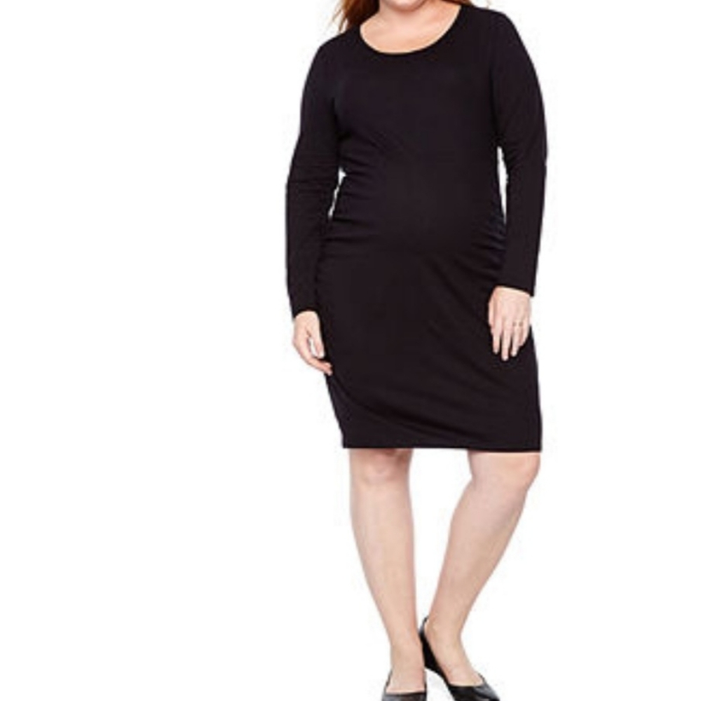 NWT Belle & Sky Maternity Black Dress XXL